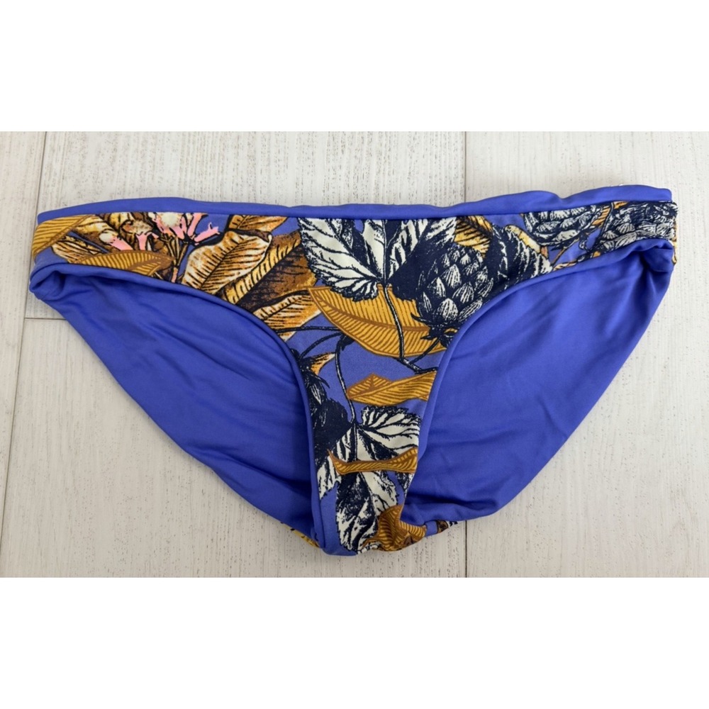 Maaji Reversible Bikini Top Sz S - Yellow Blue Colorful / Tropical